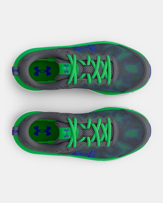 Boys' Grade School UA Assert 10 Laser Running Shoes, Gray, pdpMainDesktop image number 2